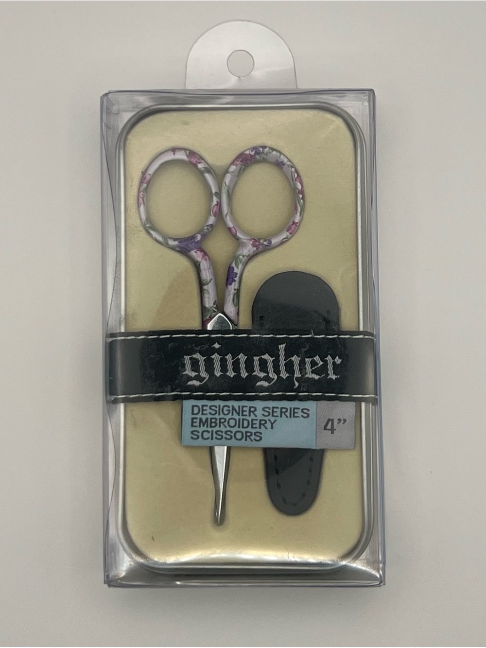 NIB Open Box Ginger Designer Series 4" Embroidery Scissors Ashley